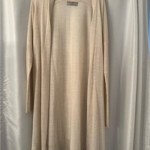 All Saints Cream Open-Front Cardigan